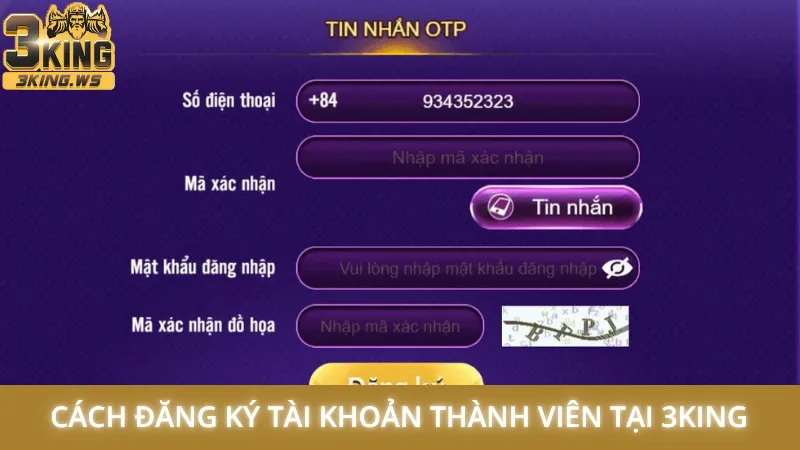 Trang chủ 31 Cách đăng ký tài khoản thành viên tại 3King