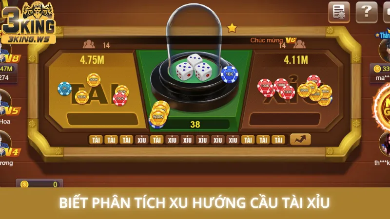 Cách chơi Tài Xỉu 3King luôn thắng qua các chiêu siêu hay 2 Biết phân tích xu hướng cầu Tài Xỉu