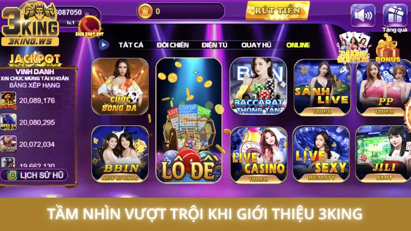 Giới thiệu 3King 1 Tầm nhìn vượt trội khi giới thiệu 3King