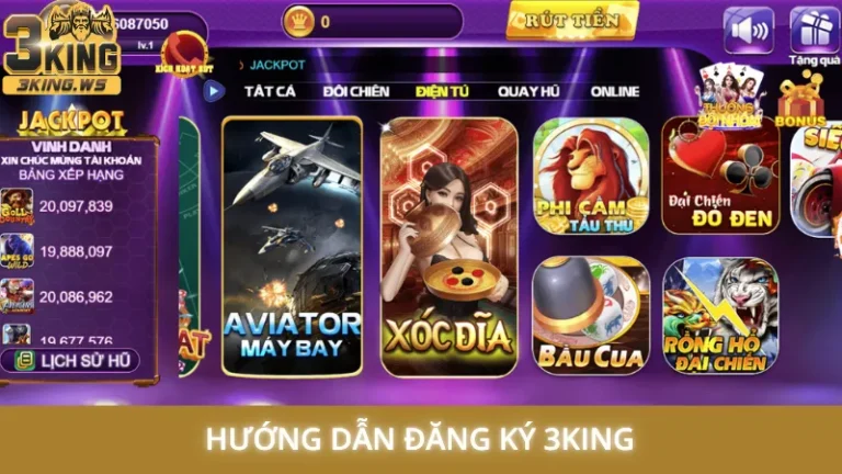 Hướng dẫn đăng ký 3King - Tạo tài khoản nhanh chỉ 1 phút